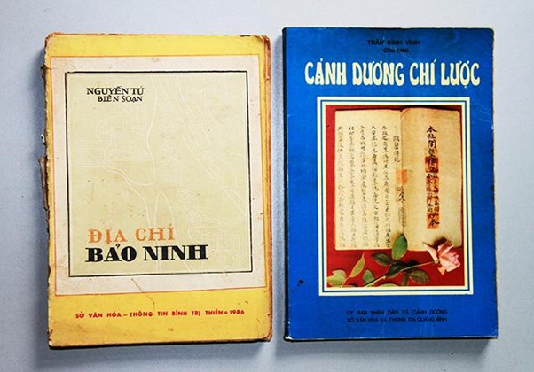 Hai cuốn địa chí làng xã đầu tiên của tỉnh Quảng Bình biên soạn dựa trên gợi ý từ “Đề cương viết xã chí” của Giáo sư Nguyễn Đổng Chi.